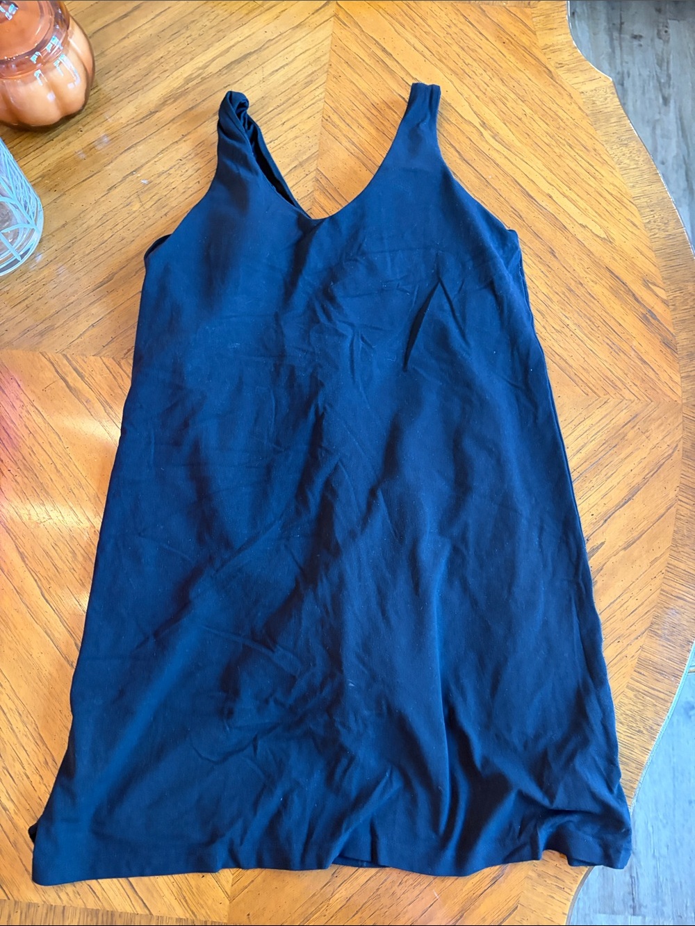 Athleta black V-Neck Tank Dress